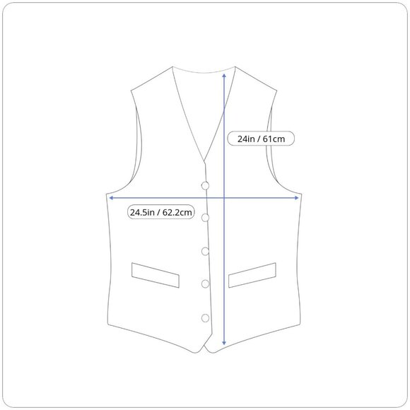 Vesuvio Napoli 2XL  XXL Vest Waist Coat 5 Button Formal Dress Prom Wedding Party - Picture 3 of 11